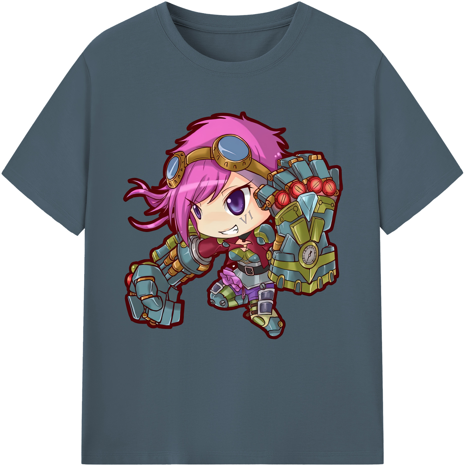 リーグ・オブ・レジェンド League of Legends LOL 綿100％半袖Tシャツ（フロントプリント）